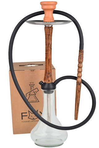 Hookah Fox - Wood Palisandr (with Flask)