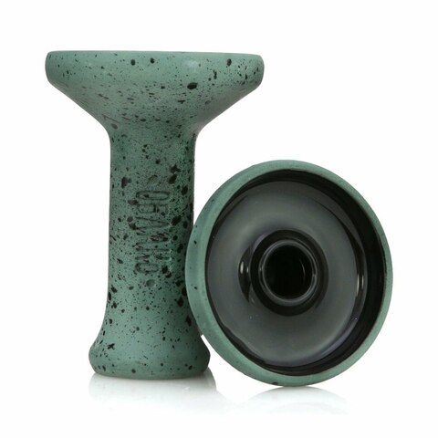 Shisha Bowl / Head Oblako MONO Phunnel L Glaze Top (Black-Light Green)