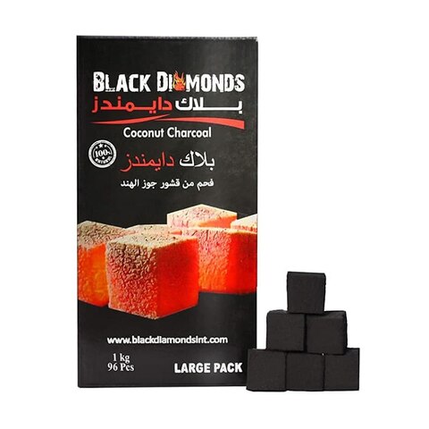 Shisha Coconut Charcoal Black Diamonds 1 kg 72 pcs