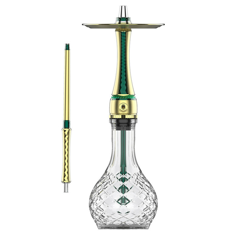 Russian Hookah Maxx Royal Emerald Gold 2