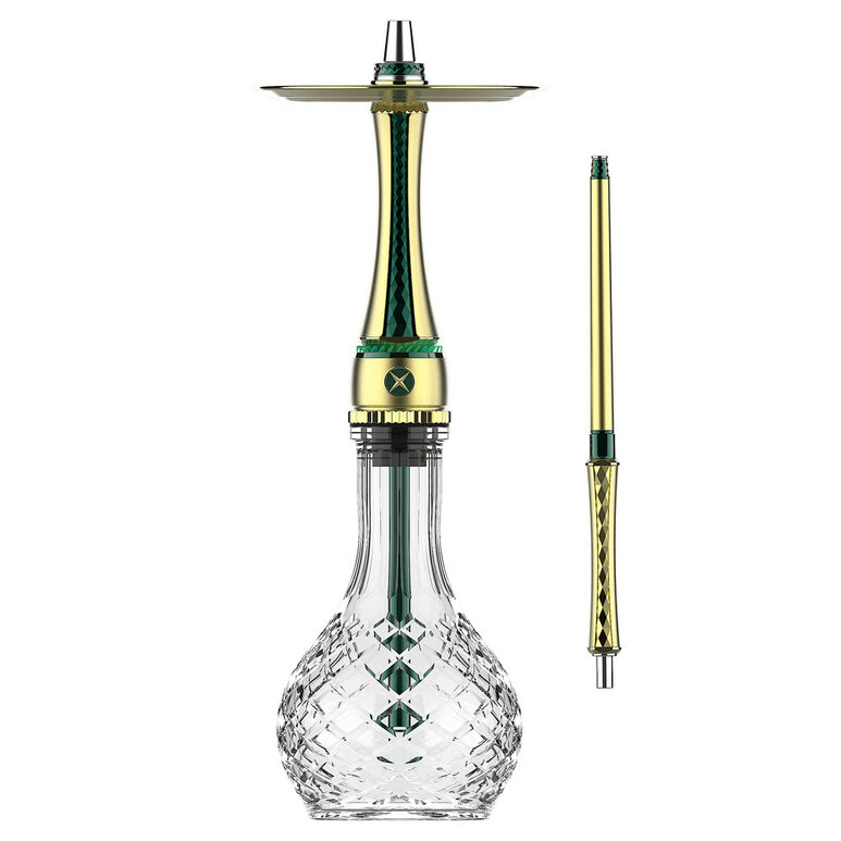 Russian Hookah Maxx Royal Emerald Gold