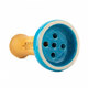 Shisha Bowl / Head Oblako Black Glaze Top (Light Blue with Dots) 3